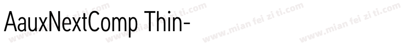 AauxNextComp Thin字体转换
